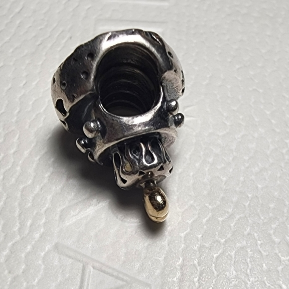 Pandora Two Tone Silver Wedding Cake Charm - Picture 8 of 8